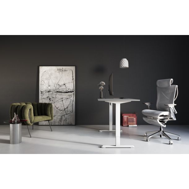 Кресло ADAPWORK S1 Mesh Pro Max Senior ErgoChair Platinum Alpine Grey (1061205567) kupistul