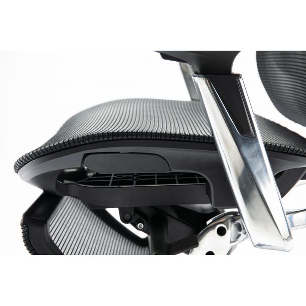 Кресло ADAPWORK S1 Mesh Pro Max Senior ErgoChair Platinum Deep Black (1061205566) цена