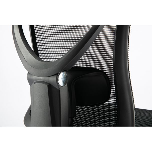 Кресло ADAPWORK S1 Mesh Pro Max Senior ErgoChair Platinum Deep Black (1061205566) фото