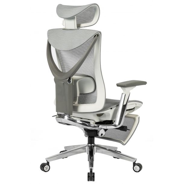 Кресло ADAPWORK S1 Mesh Pro Max Senior ErgoChair Platinum Alpine Grey (1061205567) фото