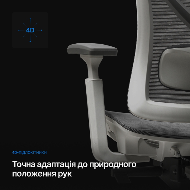 Кресло ADAPWORK S1 Mesh Senior ErgoChair Deep Black (1061485441) с доставкой
