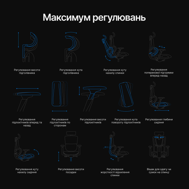 Кресло ADAPWORK S2 Mesh Senior ErgoChair Alpine Grey (1061485437) фото