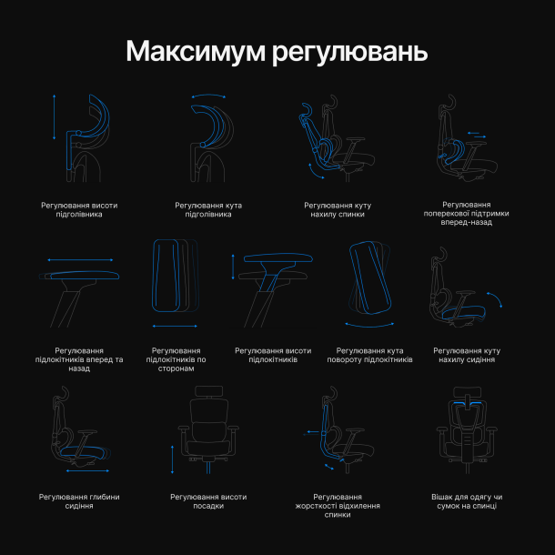 Кресло ADAPWORK S2 Senior ErgoChair Alpine Grey (1061485444) фото