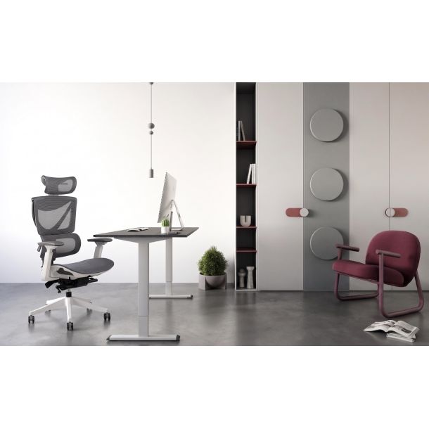 Кресло ADAPWORK S3 Mesh Senior ErgoChair Alpine Grey (1061485427) в Киеве