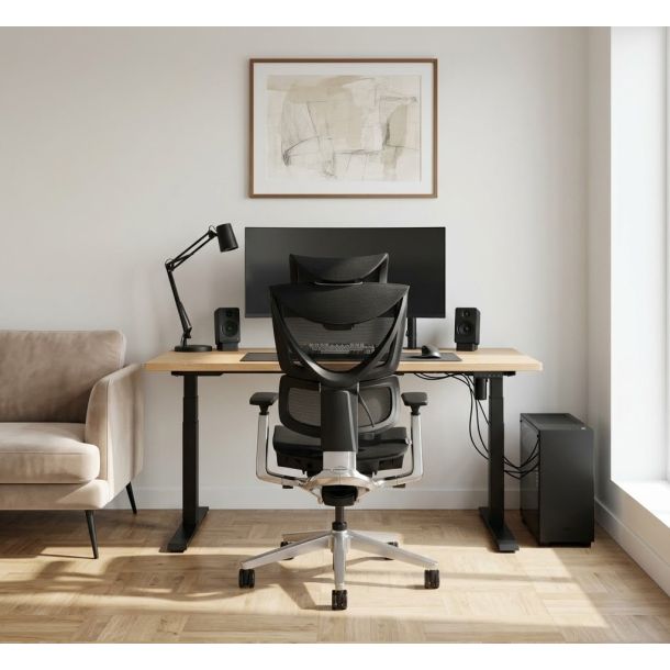 Кресло ADAPWORK S3 Pro Senior ErgoChair Platinum Grafite Black