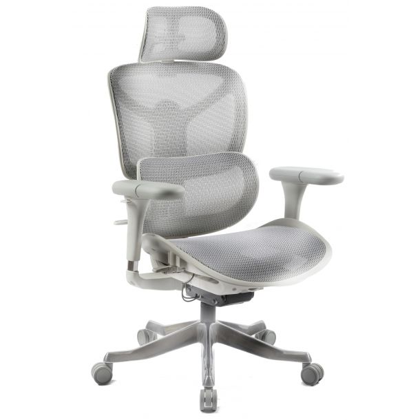 Кресло ADAPWORK S7 Mesh Senior ErgoChair Alpine Grey (1061485431) в интернет-магазине