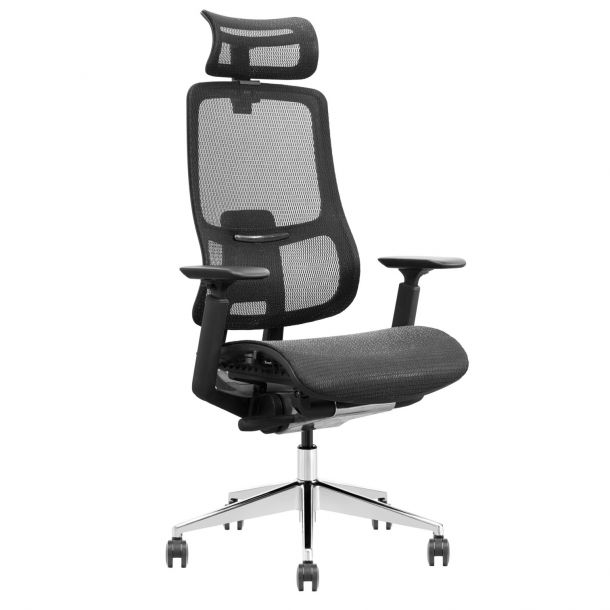 Кресло ADAPWORK S4 Mesh Senior ErgoChair Deep Black (106936147) фото
