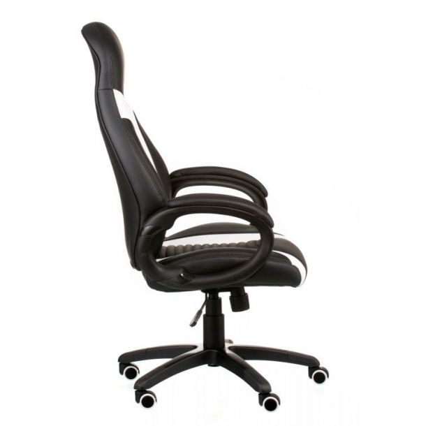 Кресло Aries Racer Black, White (26382482) в Украине