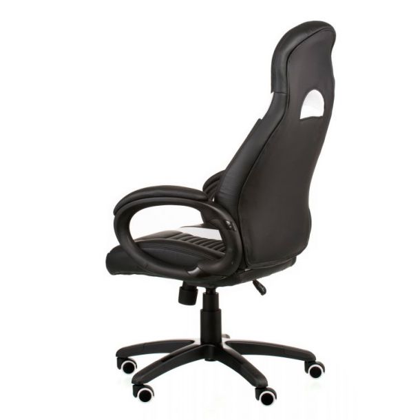 Кресло Aries Racer Black, White (26382482) в Киеве