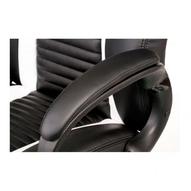 Кресло Aries Racer Black, White (26382482) купить
