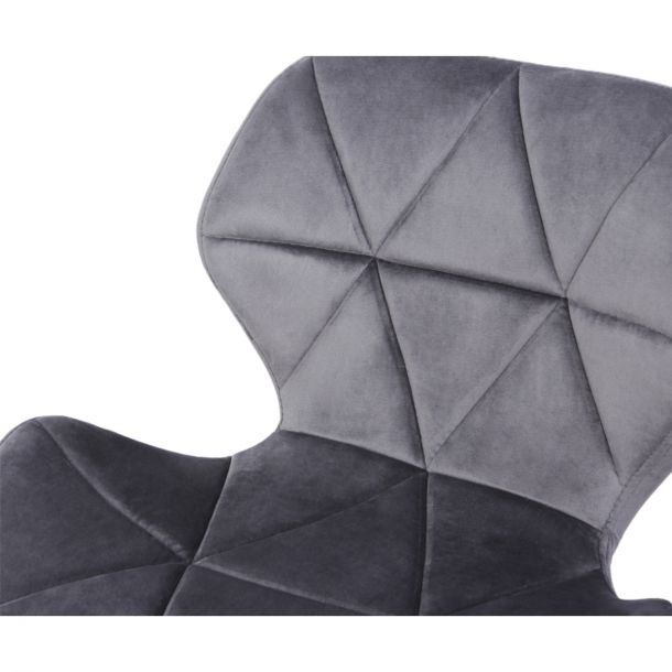 Кресло HATTA Astra new Velvet Темно-серый (44463131) в Киеве