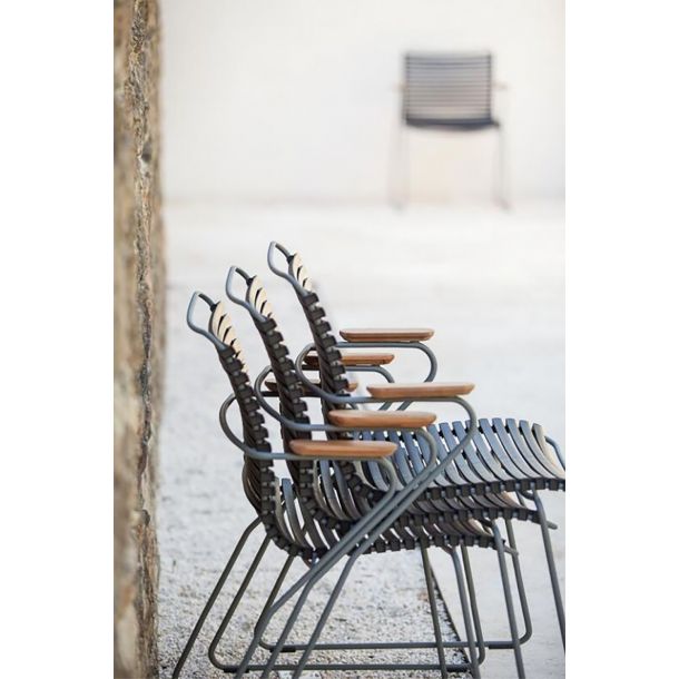 Кресло Click Dining Chair Bamboo Dark Grey (134936465) в Украине