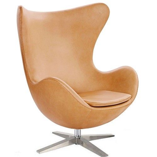 Кресло Egg Leather Бежевый (10184888) недорого
