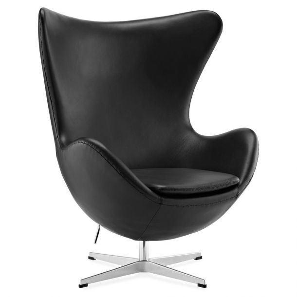 Крісло Egg eco-leather Чорний (10460487) с доставкой