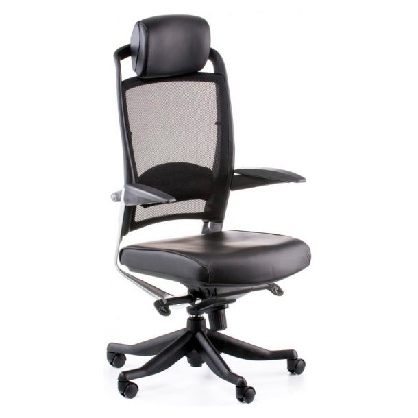 Кресло Fulkrum Black leather (26190139) в Украине