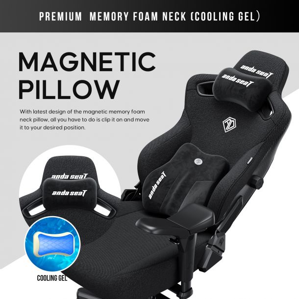 Крісло геймерське Anda Seat Kaiser 3 Pro XL Fabric Black (871380175) в Киеве