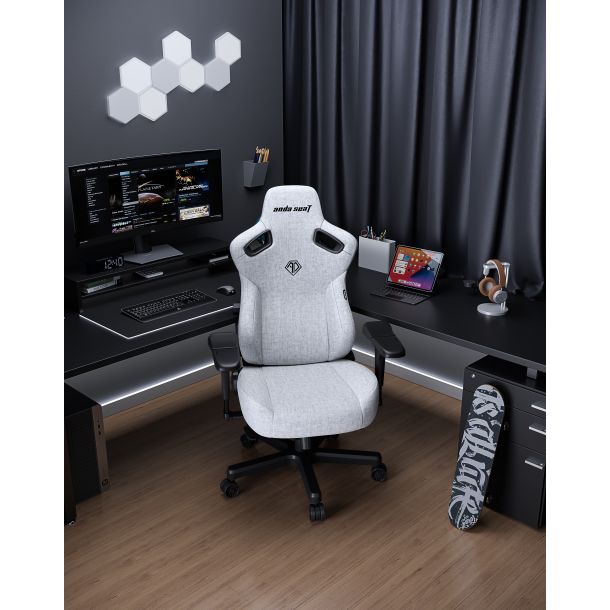 Крісло геймерське Anda Seat Kaiser 3 Pro XL Fabric Grey (871380174) дешево