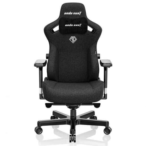 Крісло геймерське Anda Seat Kaiser 3 XL Linen Black (87738568) с доставкой