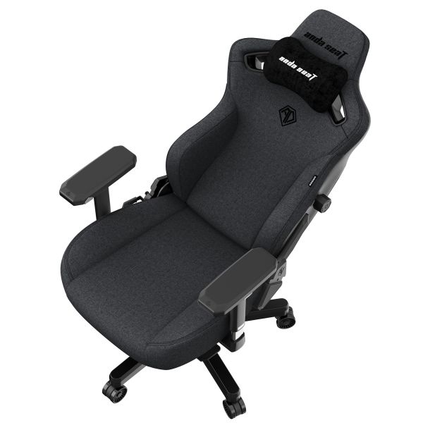 Крісло геймерське Anda Seat Kaiser 3 XL Linen Dark Grey (871485964) недорого