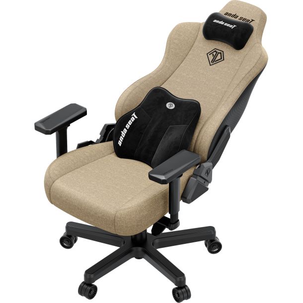 Крісло геймерське Anda Seat Kaiser 3E XL Linen Dark beige (871488091) в интернет-магазине