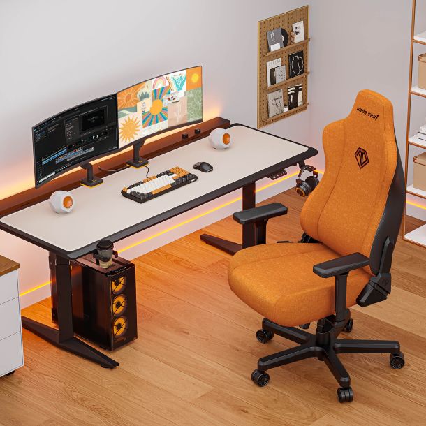 Кресло геймерское Anda Seat Kaiser 3E XL Linen Orange (871488092) фото