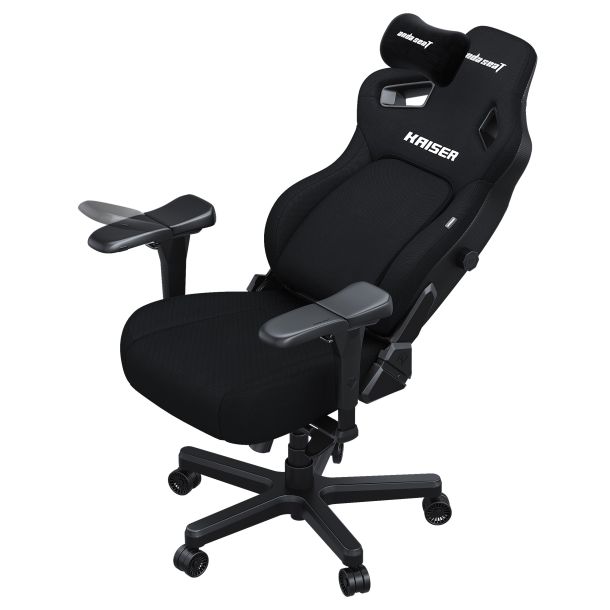 Кресло геймерское Anda Seat Kaiser 4 Size L Linen Fabric Black (871470380) с доставкой