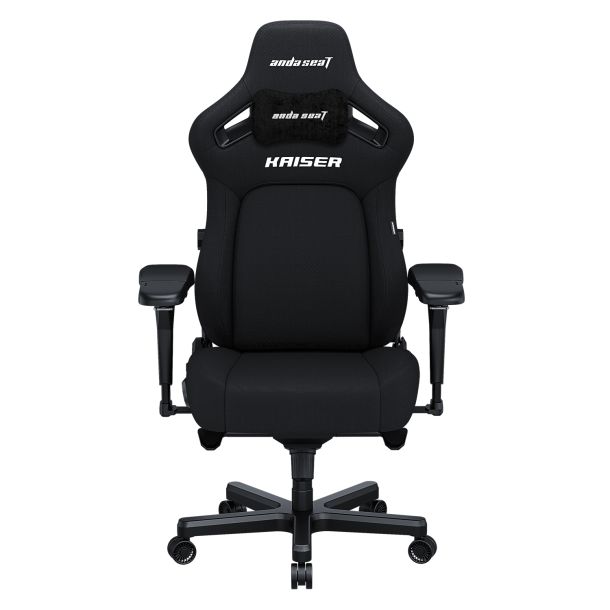 Кресло геймерское Anda Seat Kaiser 4 Size L Linen Fabric Black (871470380) цена