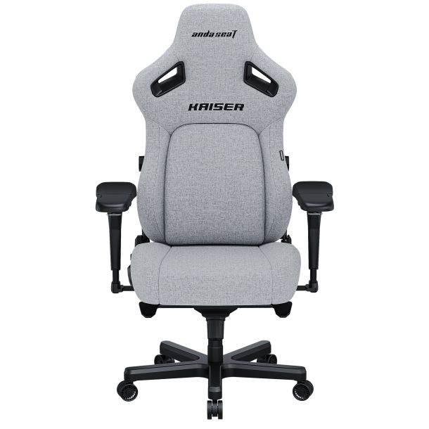 Кресло геймерское Anda Seat Kaiser 4 Size L Linen Fabric Grey (871470381) kupistul