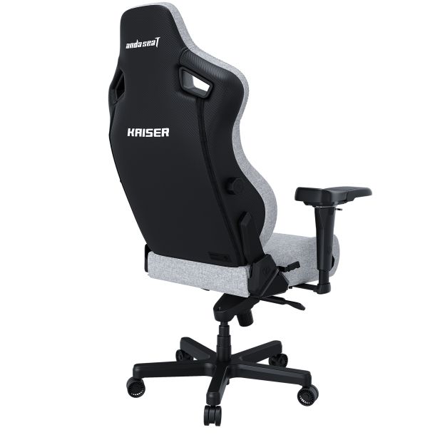 Кресло геймерское Anda Seat Kaiser 4 Size L Linen Fabric Grey (871470381) недорого