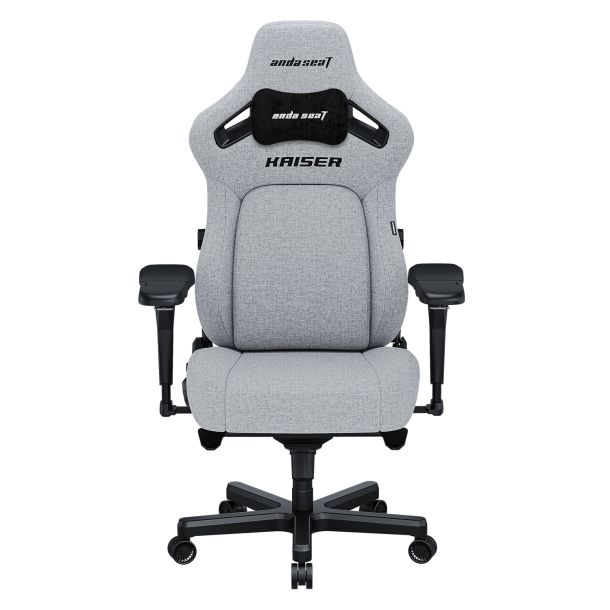 Кресло геймерское Anda Seat Kaiser 4 Size L Linen Fabric Grey (871470381) цена