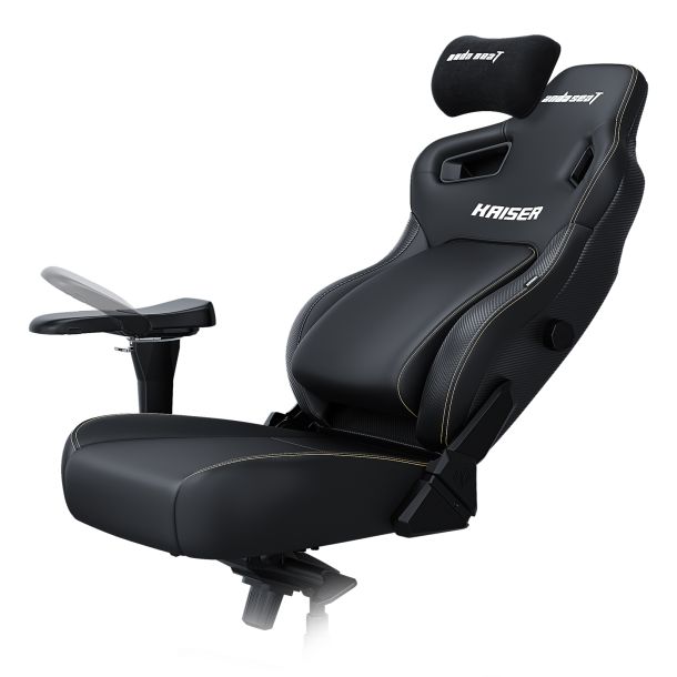 Крісло геймерське Anda Seat Kaiser 4 Size L Premium PVC Black (871470372) в Украине