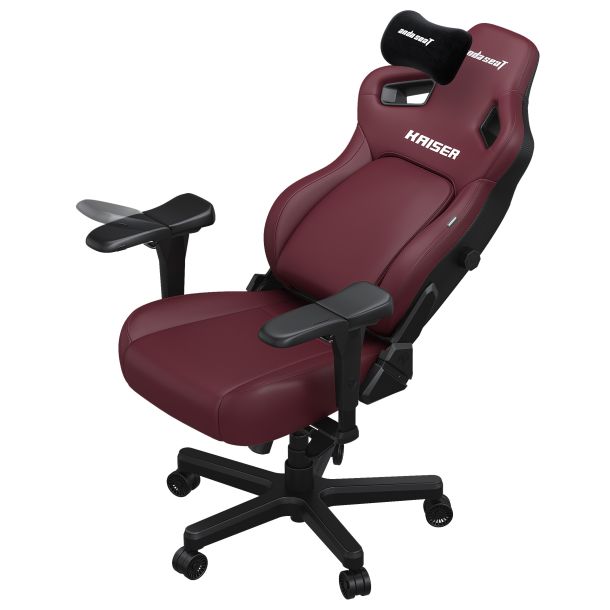 Кресло геймерское Anda Seat Kaiser 4 Size L Premium PVC Maroon (871470375) в Украине