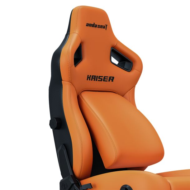 Крісло геймерське Anda Seat Kaiser 4 Size L Premium PVC Orange (871470373) с доставкой