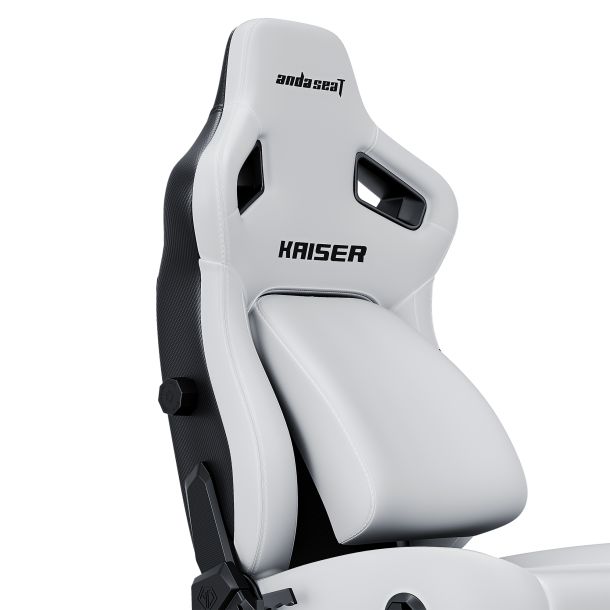 Кресло геймерское Anda Seat Kaiser 4 Size L Premium PVC White (871470379) с доставкой
