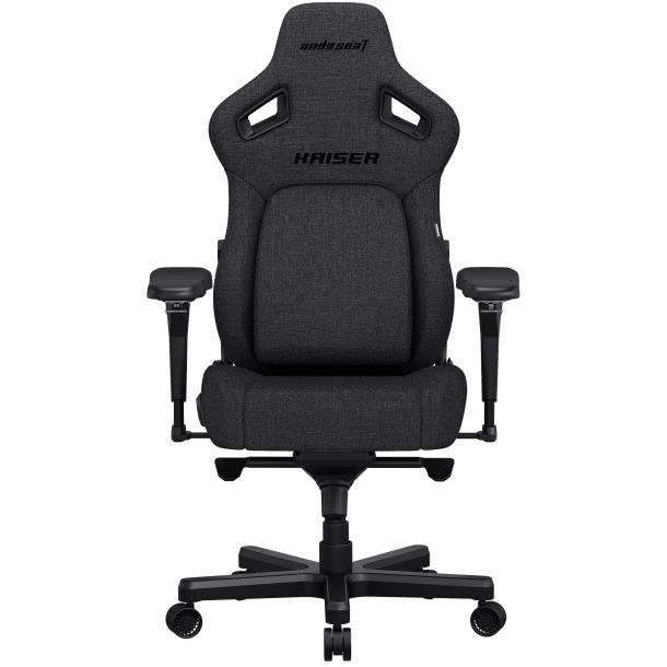 Кресло геймерское Anda Seat Kaiser 4 Size XL Linen Fabric Dark Grey (871485910) цена