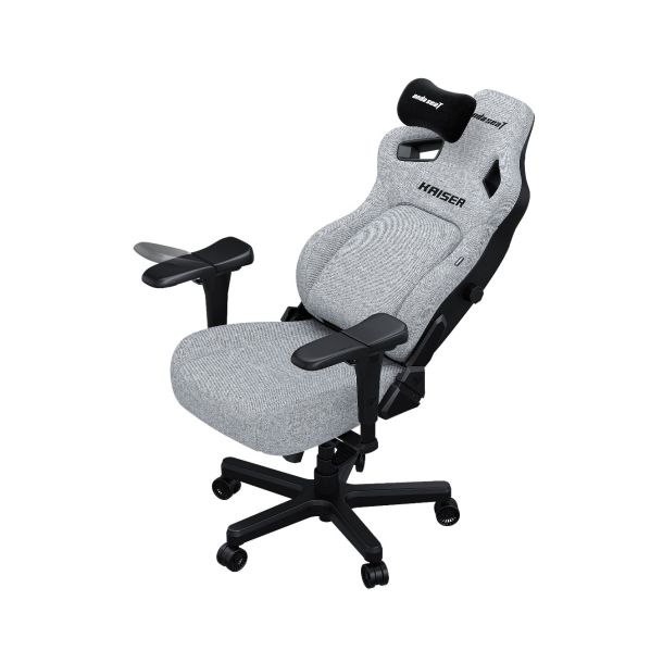 Крісло геймерське Anda Seat Kaiser 4 Size XL Linen Fabric Grey (871405856) дешево
