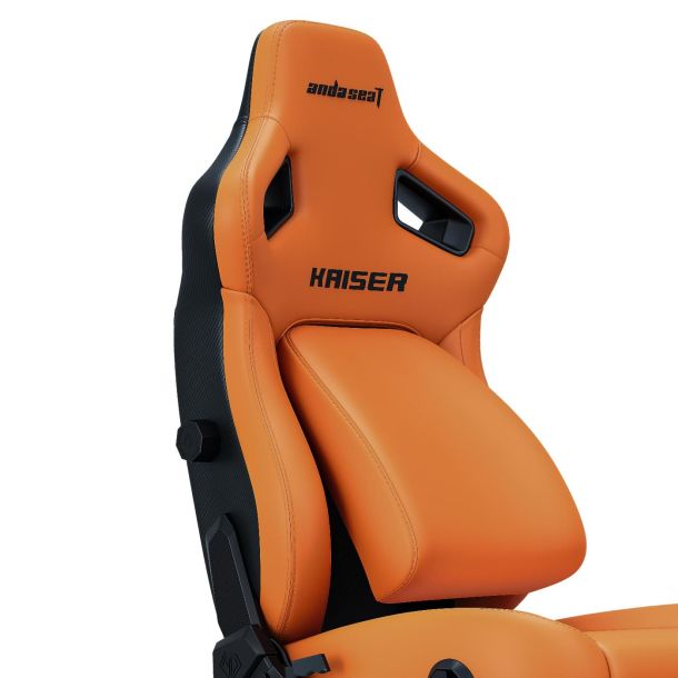 Кресло геймерское Anda Seat Kaiser 4 Size XL Premium PVC Orange (871405841) в Украине