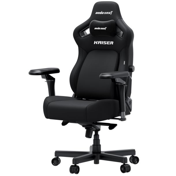 Кресло геймерское Anda Seat Kaiser 4 V2 Size XL Linen Fabric Black (871488833) цена