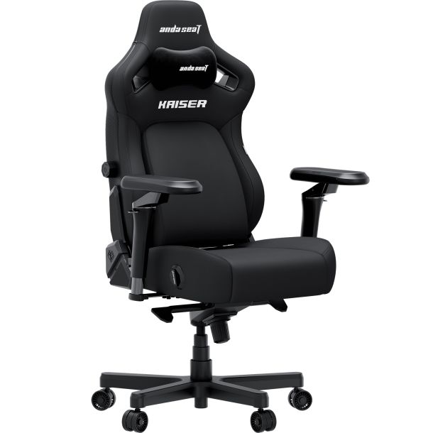 Кресло геймерское Anda Seat Kaiser 4 V2 Size XL Linen Fabric Black (871488833) фото