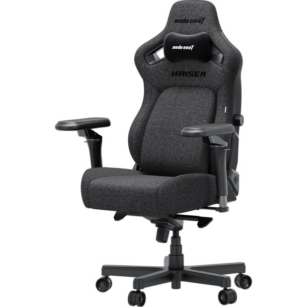 Кресло геймерское Anda Seat Kaiser 4 V2 Size XL Linen Fabric Dark Grey (871488835) цена