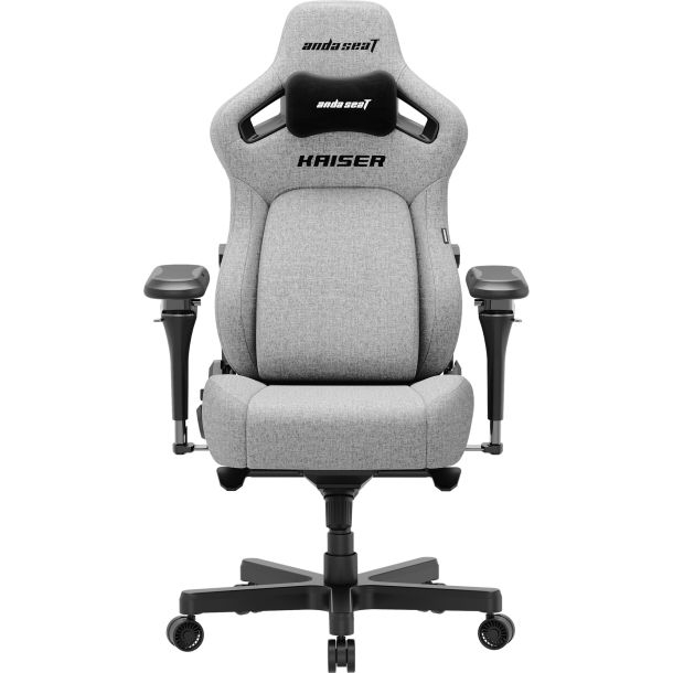 Крісло геймерське Anda Seat Kaiser 4 V2 Size XL Linen Fabric Grey (871488834) купить