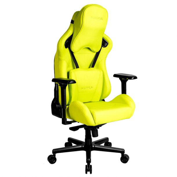 Кресло геймерское Hator Arc Fabric Черный, Juicy Lime (78721321) в Украине