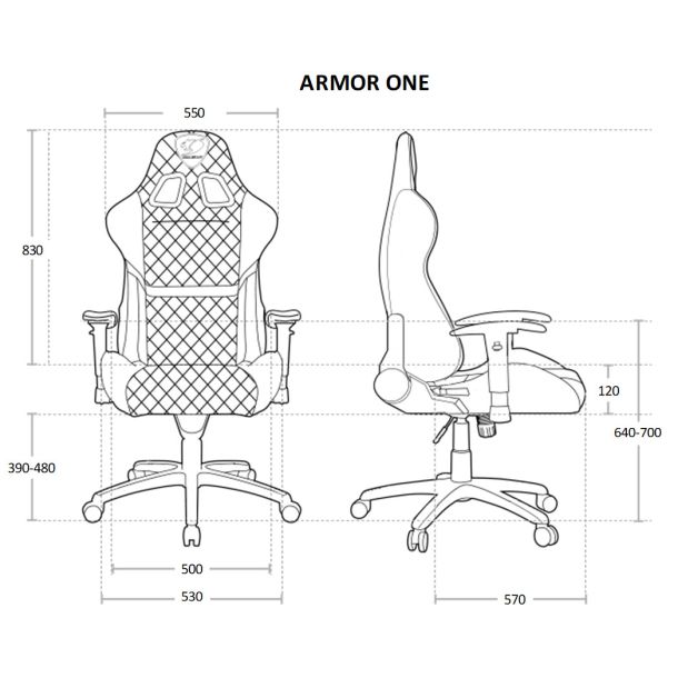 Кресло геймерское Armor One X Темно-зеленый, Черный (1801488512) kupistul