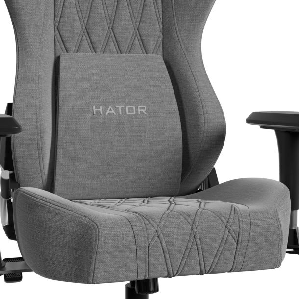 Кресло геймерское Hator Darkside 3L Fabric Grey (781489167) в Украине