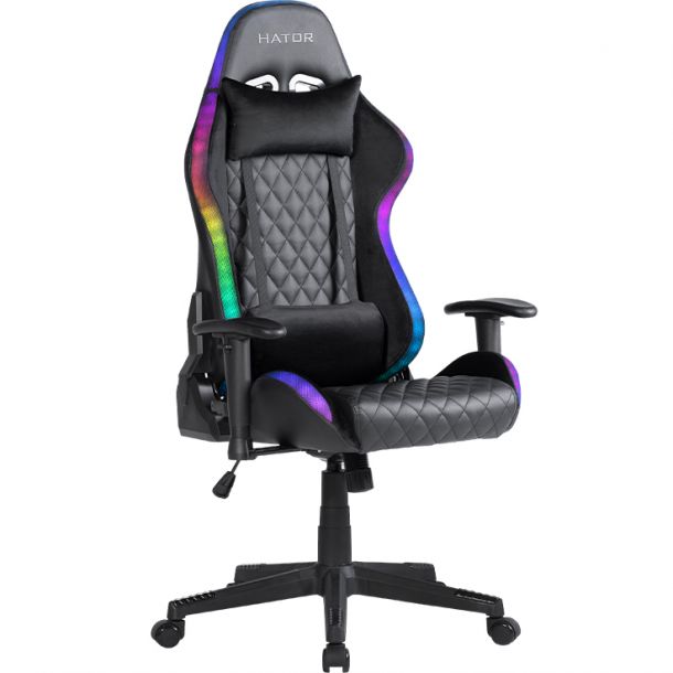 Кресло геймерское Hator Darkside RGB Черный, Черный (78518309) фото