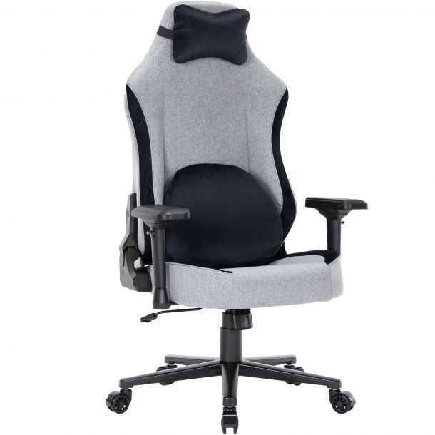 Кресло геймерское GamePro GC715 Linen fabric Dark grey (971033032) фото