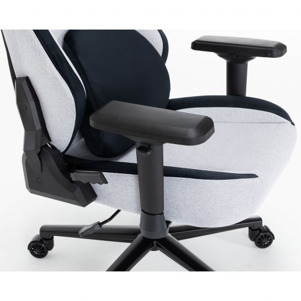 Крісло геймерське GamePro GC715 Linen fabric Light grey (971033031) фото