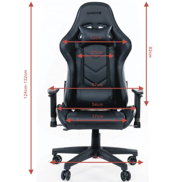 Крісло геймерське GamePro Raptor GC-590 Black (97524094) цена