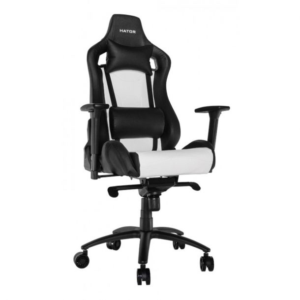 Кресло геймерское Hator Apex Черный, Белый (78446758) с доставкой