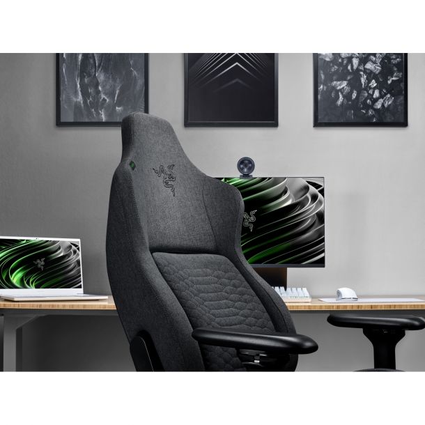 Крісло геймерське Iskur Fabric Чорний (79499225) дешево